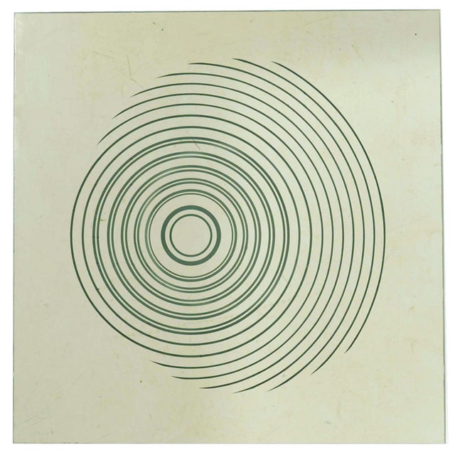 Backlit Mirror with Optical Screen Prints, Italy, 1970s For Sale - Image 9 of 9