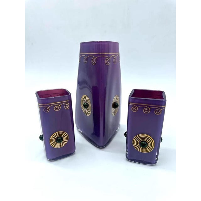 Art Nouveau Glasses from Wilhelm Steigerwald Glassworks, 1890s, Set of 3 For Sale - Image 14 of 15