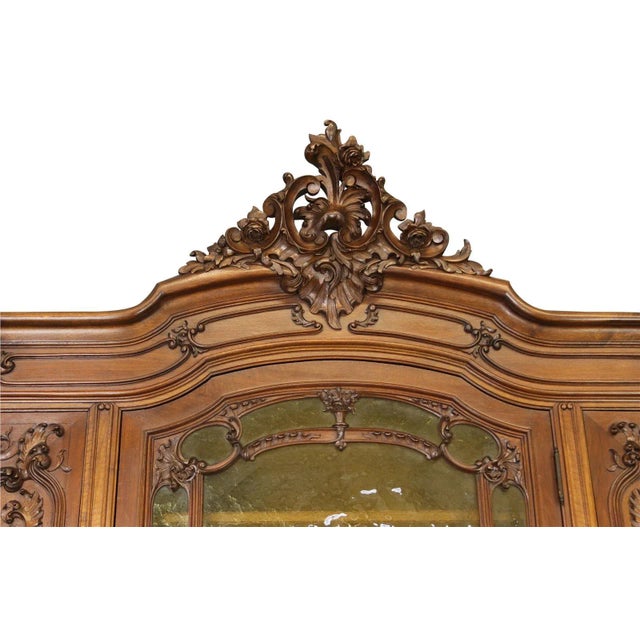 Buffet Louis Xv Rococo Antique French 1880 Walnut For Sale In Columbia, SC - Image 6 of 12