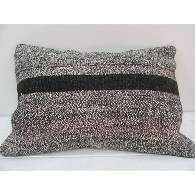 Handmade Striped Kilim Pillow Cover For Sale - Image 4 of 4
