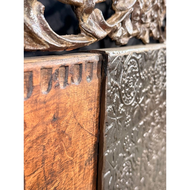 British Colonial Style Hardwood and Forged Iron Four Poster Queen Bed Frame For Sale In Providence - Image 6 of 14