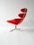 Poul Volther Red Corona Chair from Poul M. Volther, 1961 For Sale - Image 4 of 10
