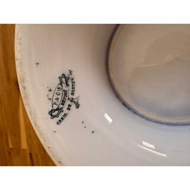 Ceramic Large Antique French White Ironstone Soup Tureens — Creil Et Montereau, 19th Century For Sale - Image 7 of 9