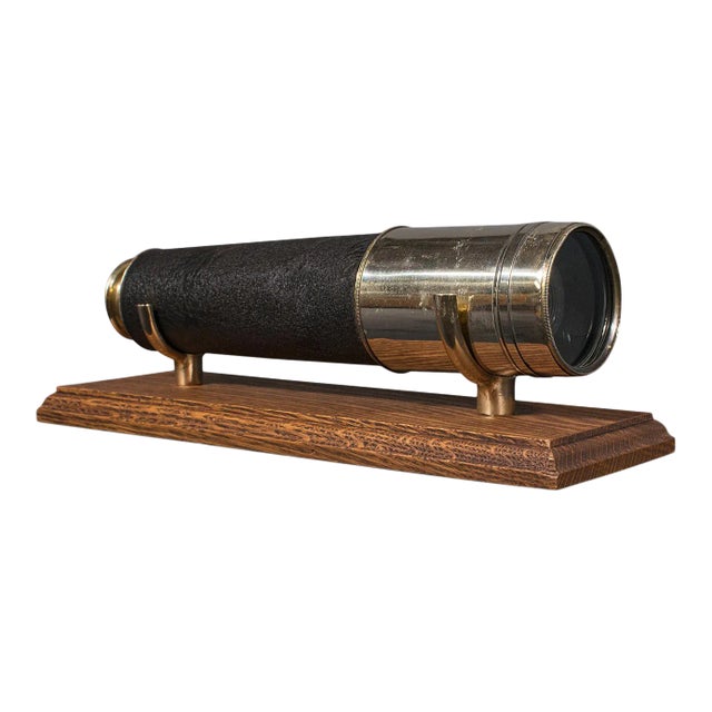 1920s Antique English 3 Draw Ross Telescope For Sale