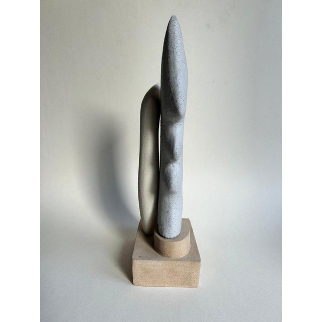 Twin Flames Sculpture in Chamotte Stoneware by Thalia Dalecky For Sale - Image 6 of 10