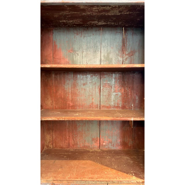 Wood 19th Century American Painted Cupboard For Sale - Image 7 of 9