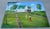 Vintage landscape painting signed Geo Johnson, depicting a sprawling country estate with a white manor house, expansive...