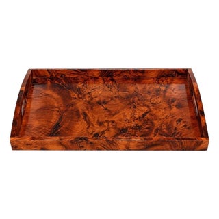 Frgrant Solid Thuya Wood Tray Large Rare Unique For Sale