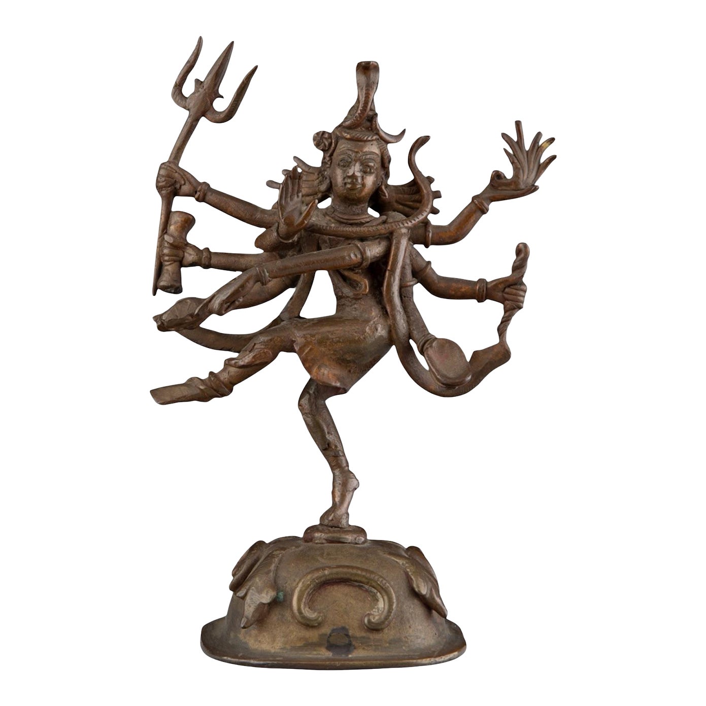 1950s Lord Shiva Nataraja Asian Bronze | Chairish