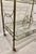 Brass Whimsical Mid‑Century Hollywood Regency TwoTier Brass Bar Cart Trolly For Sale - Image 8 of 9