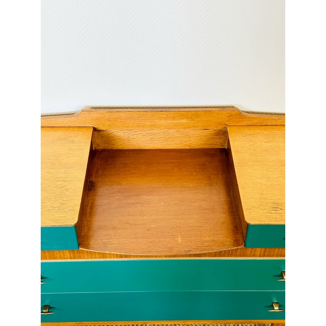 Vintage Scandinavian Oak Dressing Table, 1950s For Sale - Image 10 of 14