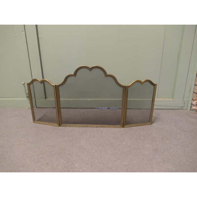 1960s Italian Folding Brass Fire Guard, 1960 For Sale - Image 5 of 8