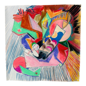 Abstract Pastel Composition in Post-Abstract Expressionism by Erik Sulander