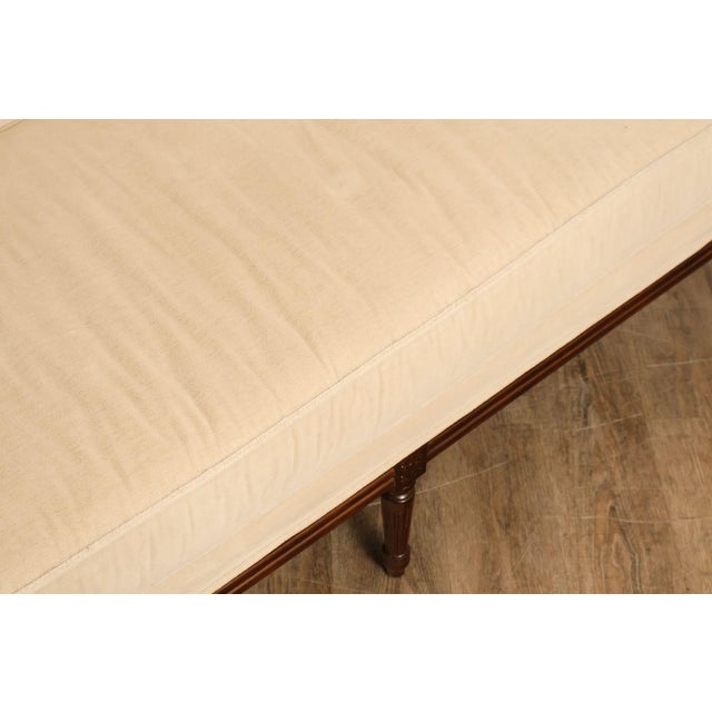 Cream Edward Ferrell French Louis XVI Style Loveseat Sofa For Sale - Image 8 of 18