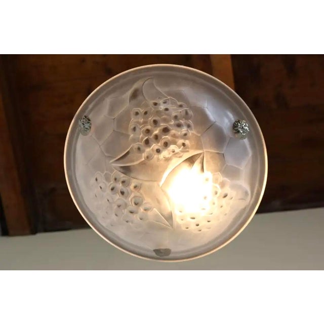 Antique French Art Deco Pendant Light by David Gueron Degue, 1925 For Sale - Image 12 of 15