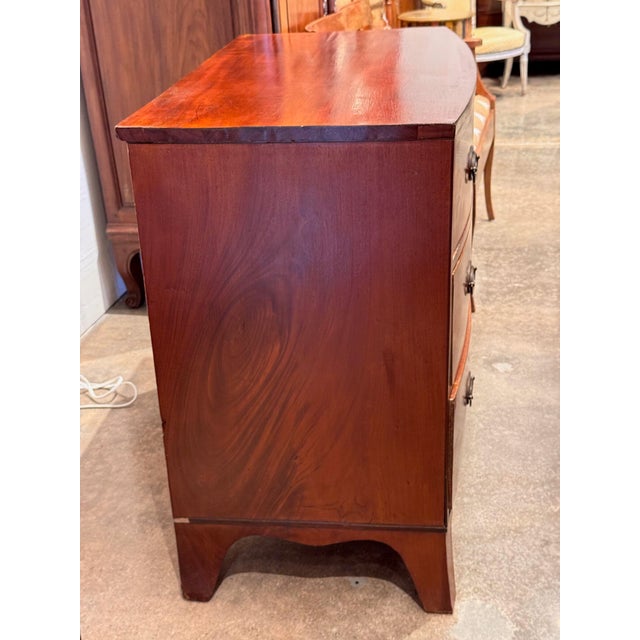Brown 19th Century Mahogany Bowfront Chest For Sale - Image 8 of 10