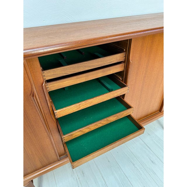 Mid-Century Danish Teak Highboard by Axel Christensen for Aco Møbler, 1960s For Sale - Image 10 of 14