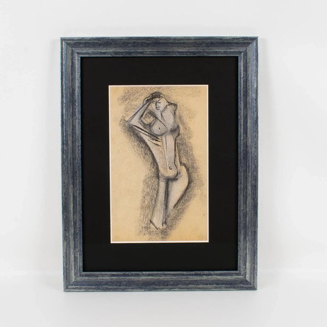 Cubist Nude Pastel Study Painting by John Begg For Sale - Image 9 of 13