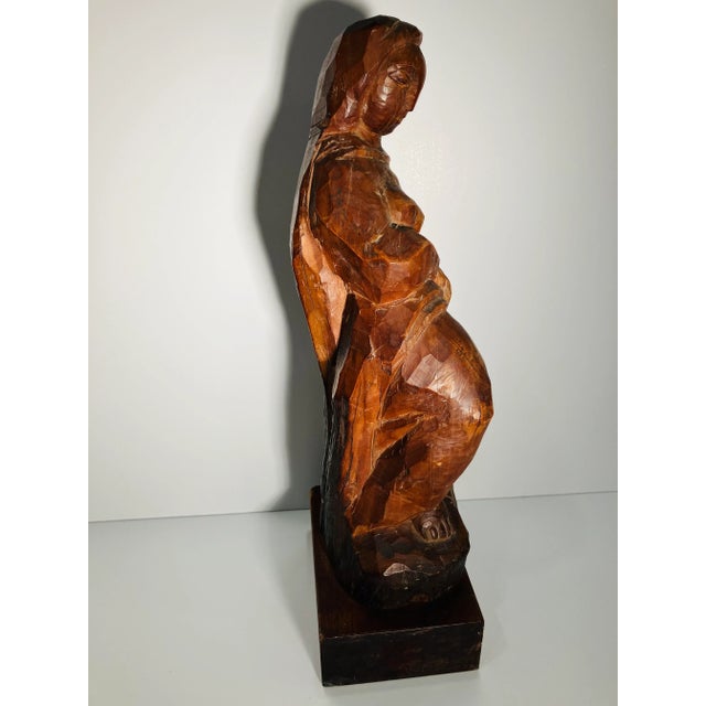 This carved walnut sculpture was created by Jose de Creeft in the 40’s. Jose de Creeft ( 1884-1992)was a Spanish- American...