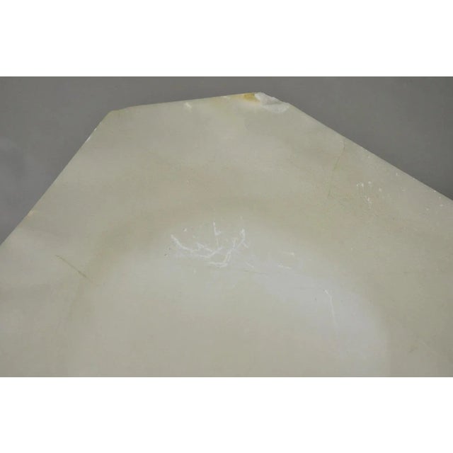 Stone Antique Italian Neoclassical Carved Alabaster Spiral Column Narrow Pedestal For Sale - Image 7 of 12