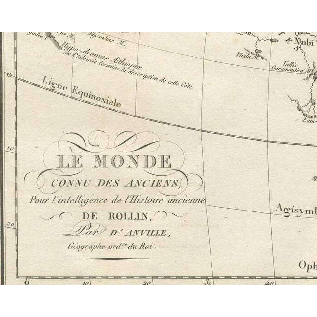 World Known to the Ancients Map by Danville for Rollins Ancient History, 1818 For Sale - Image 4 of 8