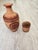 Rustic Vintage Folk Art Cuernavaca Mexican Folk Art Terracotta Botellón & Cup Set - 2 Pieces For Sale - Image 3 of 12