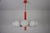 Mid-Century Modern Red Kaiser 10-Arm Chandelier from Kaiser Idell / Kaiser Leuchten, Germany, 1960s For Sale - Image 3 of 14