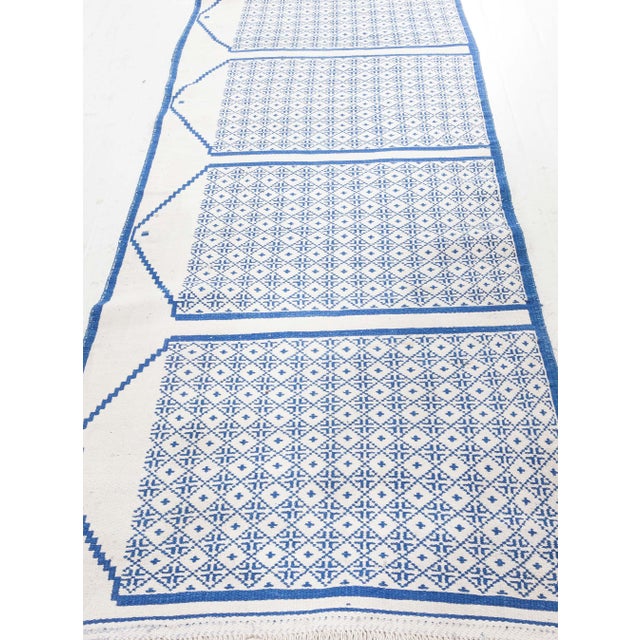Textile Doris Leslie Blau Vintage 1940s Indian Cotton Double-Sided Runner For Sale - Image 7 of 10