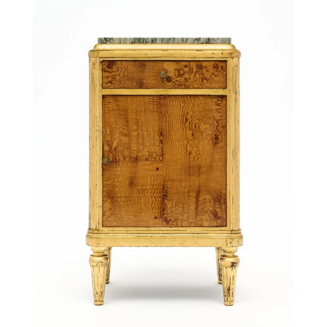 Maison Jansen French Marble Top Side Tables or Night Stands Set of 2 For Sale In New York - Image 6 of 9
