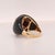 2.72ct Pear Tourmaline, Diamond and Onyx in 14ct Yellow Gold - Fei Liu, Size 7.5 For Sale - Image 4 of 11