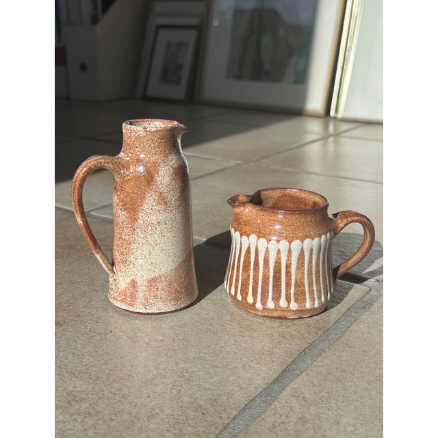 Studio Ceramic Pitchers by Helma Klett, Germany, 1980s, Set of 2 For Sale - Image 11 of 13