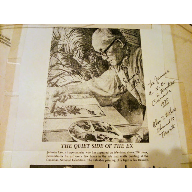 1970s 1970s Authentic Signed Japanese Painting, Framed For Sale - Image 5 of 8