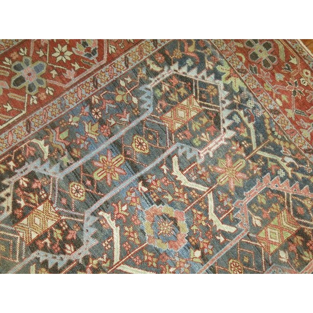 Antique Persian Heriz Decorative Rug - 9' x 11'8" For Sale - Image 10 of 10