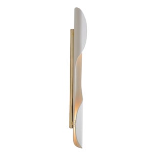 Oblong Torsade Ceramic Wall Lamp by Jennifer Midoz For Sale