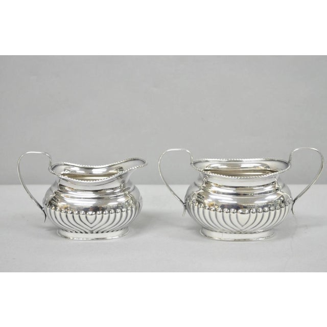 Art Deco Antique English Sheffield B. Altman Art Deco Silver Plated Tea Service Set - 4 Pc For Sale - Image 3 of 18