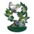 Rustic Vintage Midwest Importers Wrought Iron Floral & Figural Hummingbird Door Stop For Sale - Image 3 of 8