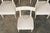 Maurice Hirsch French Neoclassical Painted Dining Chairs in Off-White Velvet - Set of 6 by Maurice Hirsch For Sale - Image 4 of 12