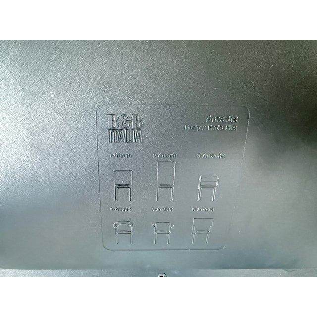 Blue Arcadia Leather Chair from B&B Italia, 1980s For Sale - Image 8 of 9