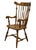 ETHAN ALLEN Hand Decorated Hitchcock Inspired Solid Maple Fiddleback Duxbury Accent Arm Chair 14-6072A - 601 Nutmeg Finish...