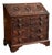 18th Century Carved Oak Fall-Front Bureau with Fitted Interior, 1760 For Sale