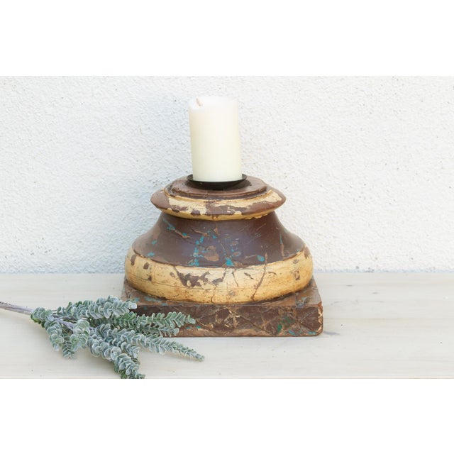 19th Century Colonial Teak Pedestal For Sale - Image 9 of 9