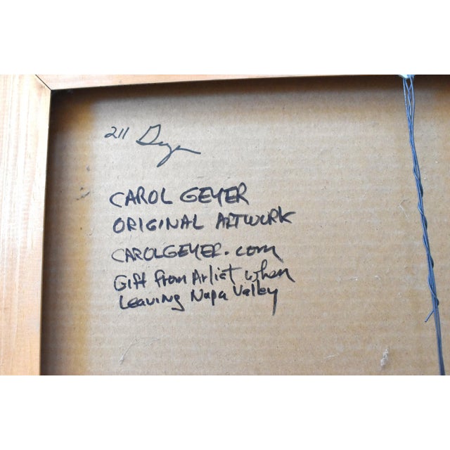 Red Original Carol Geyer Abstract Painting For Sale - Image 8 of 10