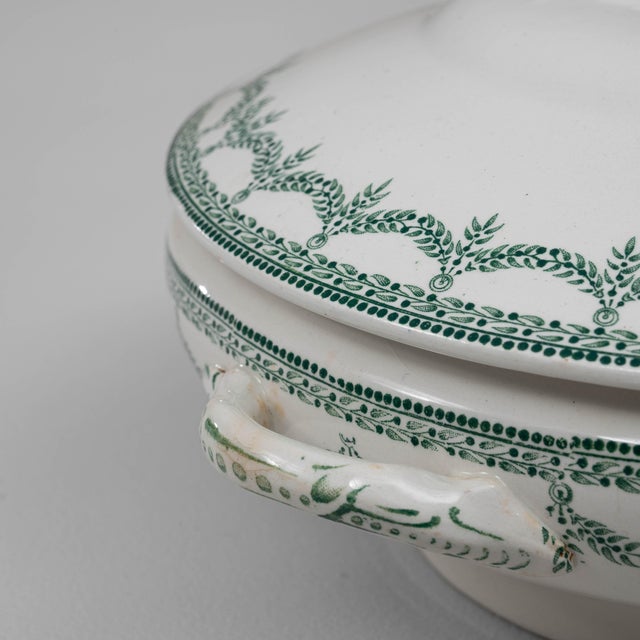 20th Century Belgian Special Edition Porcelain Tureen with Lid For Sale - Image 12 of 18