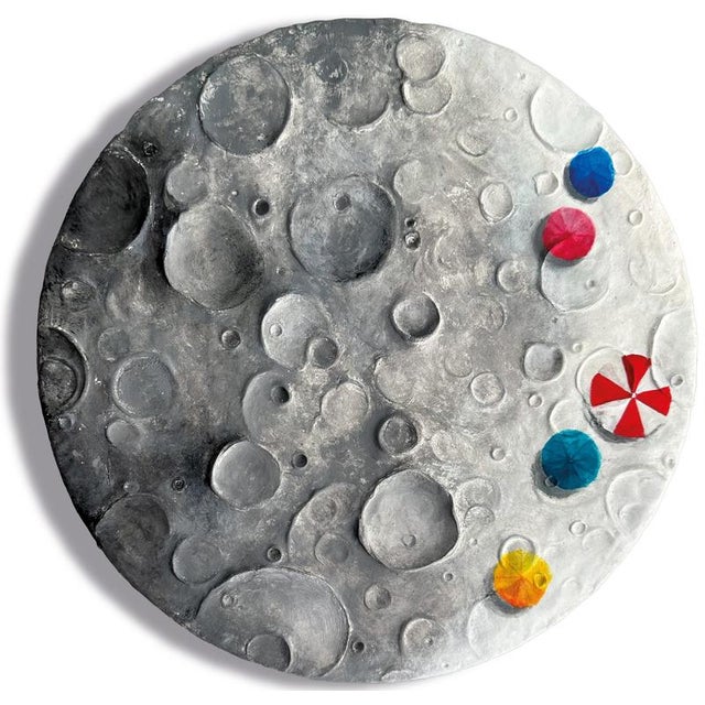Vera Vizzi, Phase Wall Sculpture with Lunar Texture, 2025, Mixed Media For Sale - Image 9 of 9