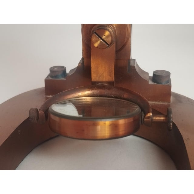 Antique No 975 Microscope in Brass from Beneche & Wasserlein, Berlin, 1850s For Sale - Image 9 of 14