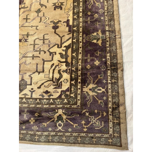 Antique Oushak Rug 11.2x9.2 For Sale - Image 4 of 5