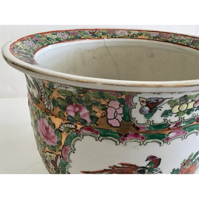 Rose Medallion Cachepot Small For Sale In Los Angeles - Image 6 of 11