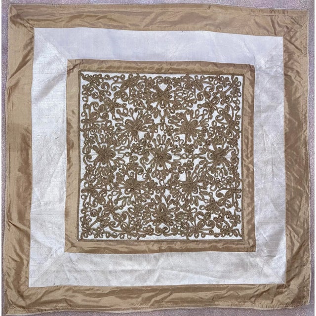 Vintage Soutache Ribbon Embroidered Textile Art Wall Hanging For Sale In New York - Image 6 of 6