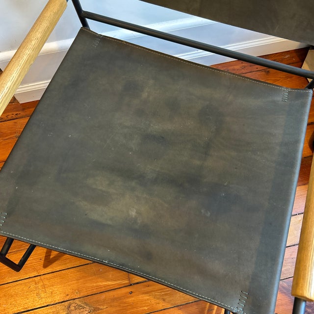 Four Hands Jack Leather Rocker For Sale - Image 9 of 12