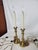 Late 19th Century Pair of English Brass Candle Stick Lamps For Sale - Image 9 of 9